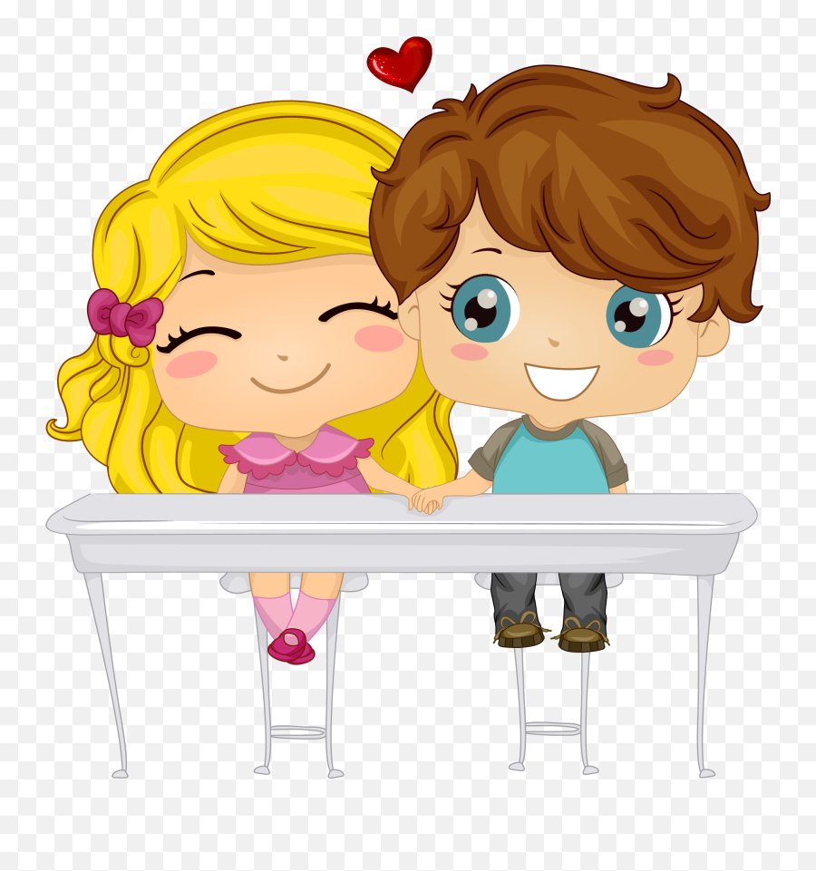 Free Clip Art Smiley Faces Emotions - Boy And Girl Holding Hands Emoji,Cute Emotions