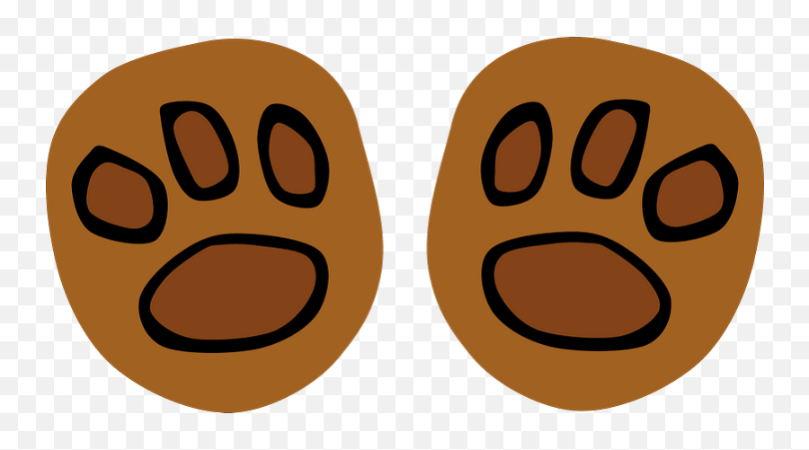 Bear Footprints Clipart - Teddy Bear With A Bow Tie Clip Art Emoji,Bear Emoticon