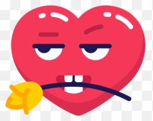 Icône Fleur Coeur Séduire Emoji Emo - Clip Art,Emoji Coeur