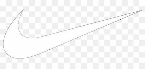 Clipart White Nike Check - Transparent Logo Outline Vector Emoji