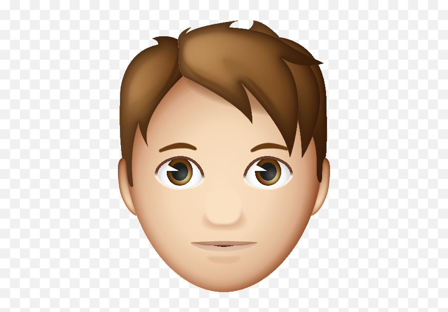 Emoji U2013 The Official Brand Man Brunette Haired With - Man Emoji Brown Hair,Cut Emoji