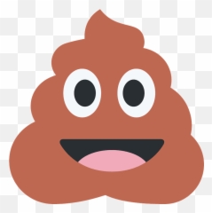 Caca con ojos clipart Dibujos animados descargar gratis - Poop Emoji Twitter