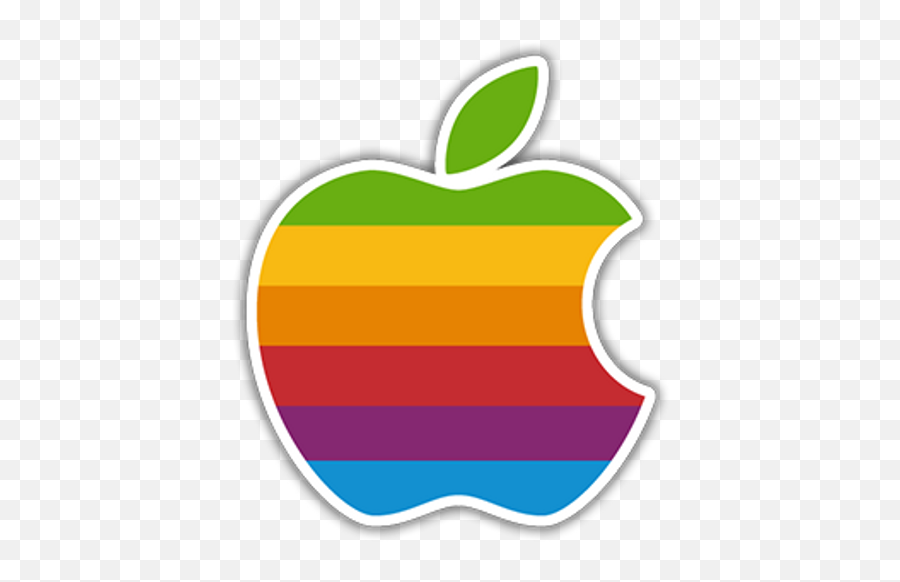 Apple Color Logo Sticker - Apple Personal Computers Poster Emoji,Apple Color Emoji