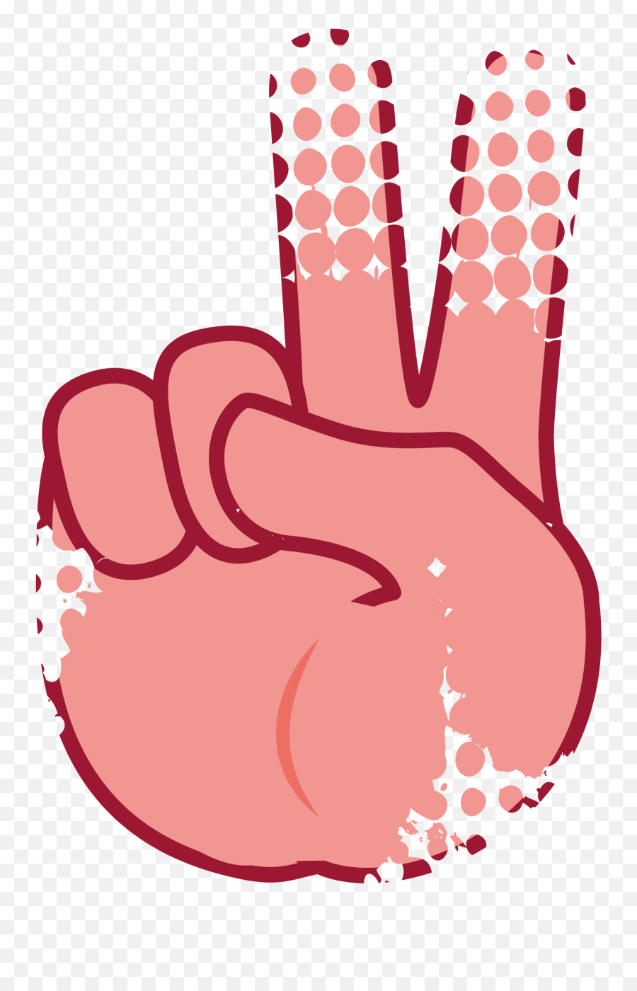Emoji - Illustration,Victory Hand Emoji