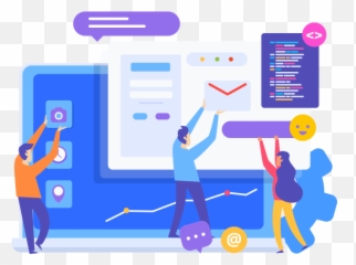 Web Mobile App Development Company - Human Capital Management Vector Emoji