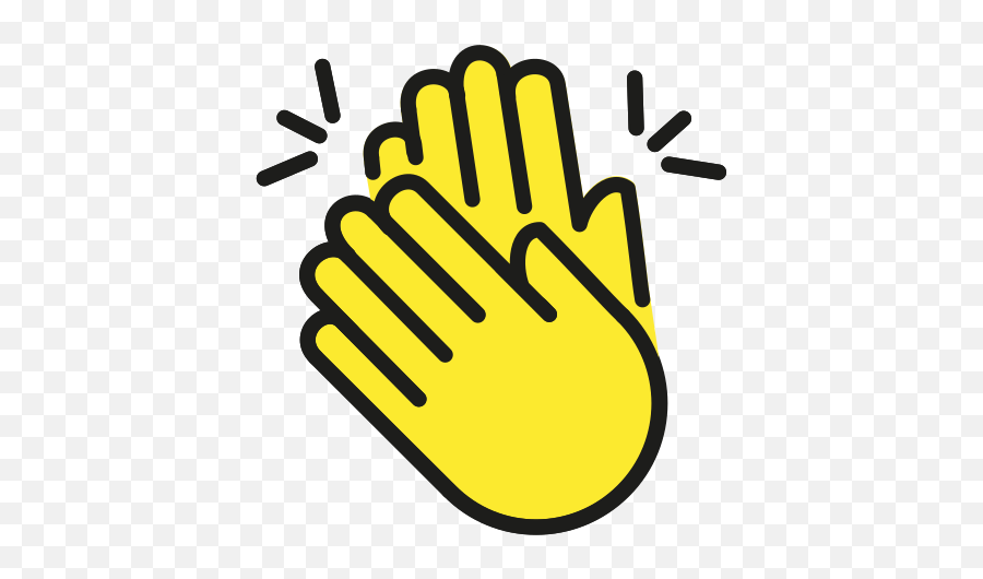Openmoji - Hands Clapping Emoji,Open Hand Emoji
