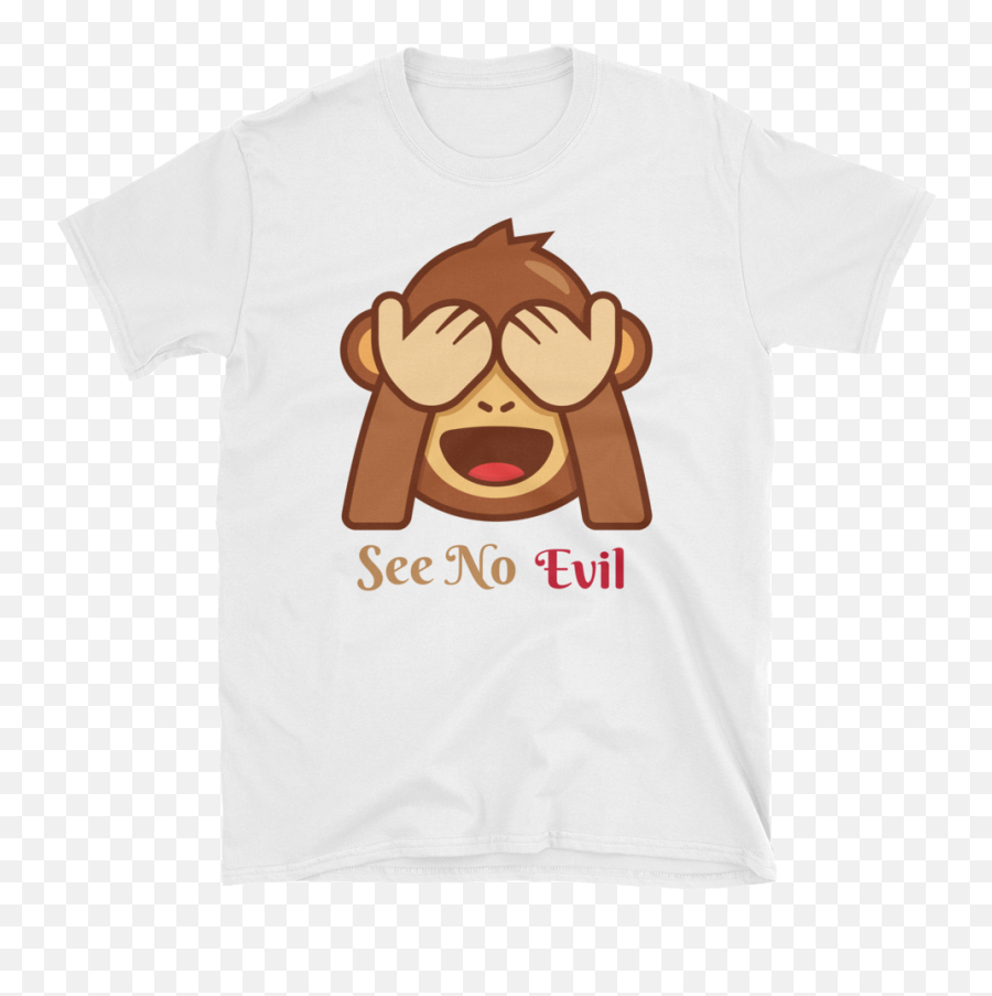 See No Evil Monkey Emoji T - Cartoon,See No Evil Emoji