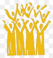 Choir Sing Alto Cappella Praise - Gospel Choir Clip Art Emoji,Arms Up Emoticon
