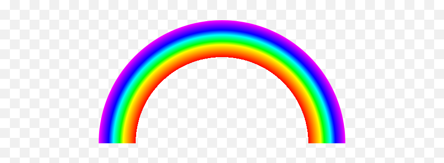 Svg Rainbow Half Arc Continous - Different Colours Of The Rainbow Emoji,Color Emotions Meanings