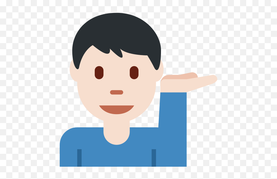 Light Skin Tone Emoji - Boy Tipping Hand Emoji,Sassy Emoji