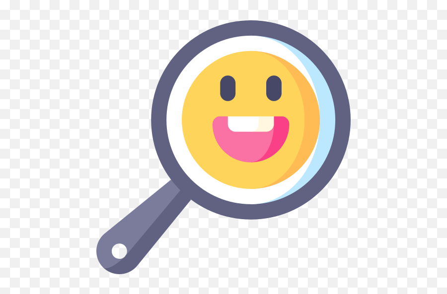 Positive - Circle Emoji,Emoji Magnifying Glass And Tv