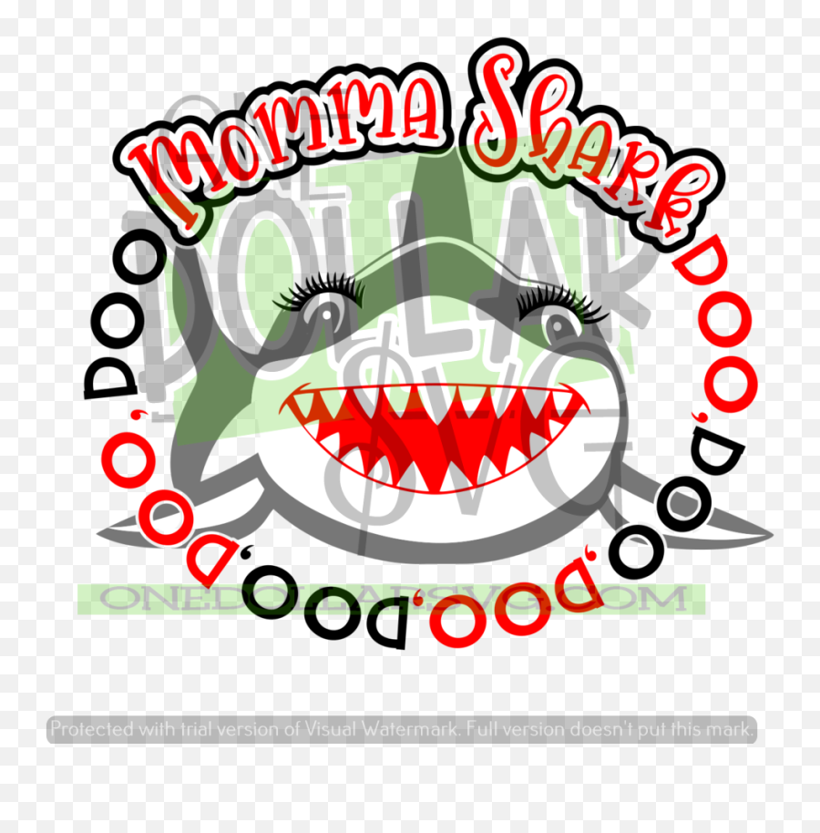 Momma Shark - Clip Art Emoji,Biker Emoticon