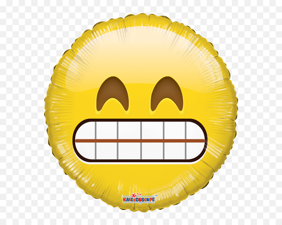 Smiley Teeth Emoji Mylar Balloon 18 - Emoji Faces For Balloons,Balloon Emoji