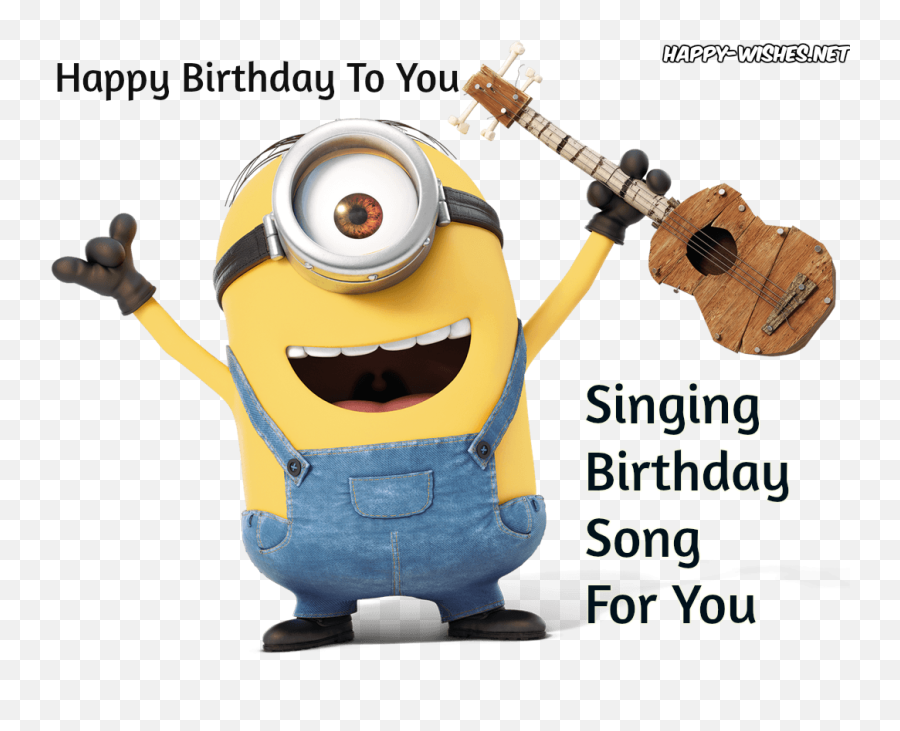 Picture - Animated Happy Birthday Minion Emoji,Happy Birthday Emoji Song