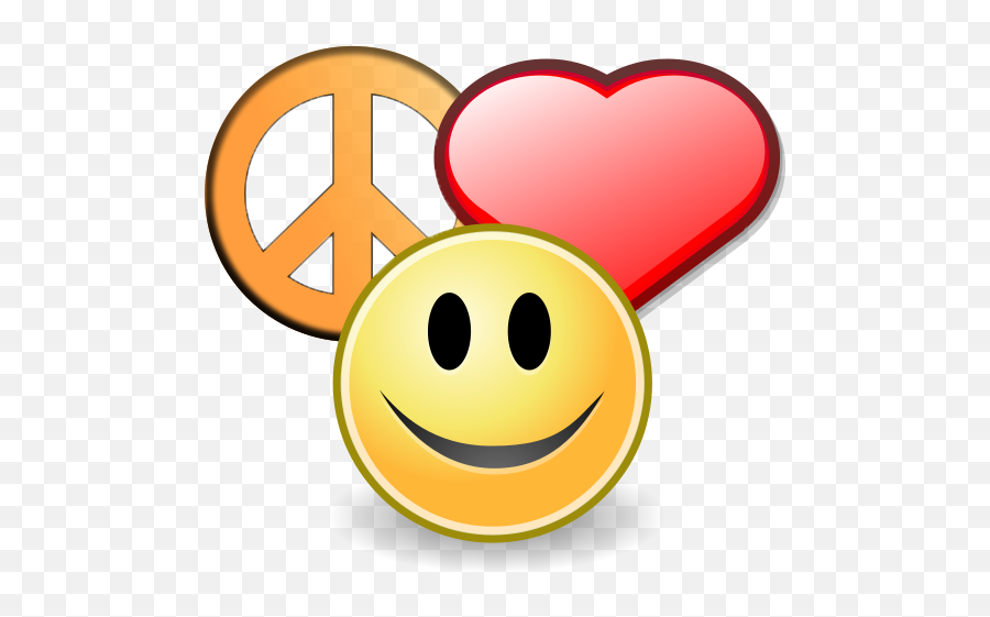 Peace Happiness In My Life - Love Peace And Kindness Emoji,Feeling Loved Emoticon