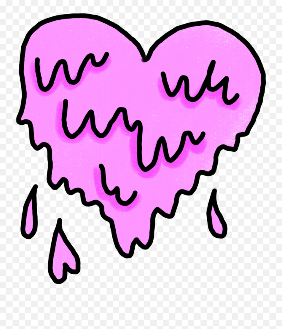 Tumblr Freetoedit Cute Kawaii Ftesticke - Melting Heart Transparent Emoji,Cute Emoji Tumblr