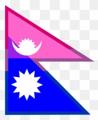 Flag Of Bisexual Nepal - Flag Of Nepal Emoji,Bisexual Flag Emoji