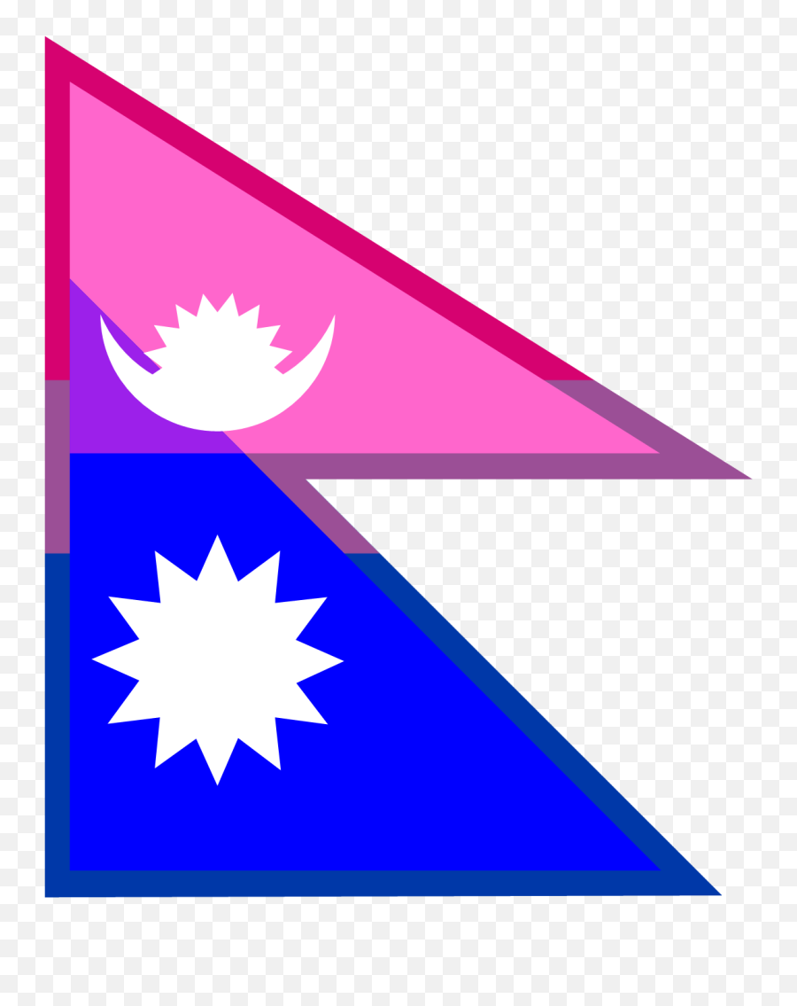 Flag Of Bisexual Nepal - Flag Of Nepal Emoji,Bisexual Flag Emoji