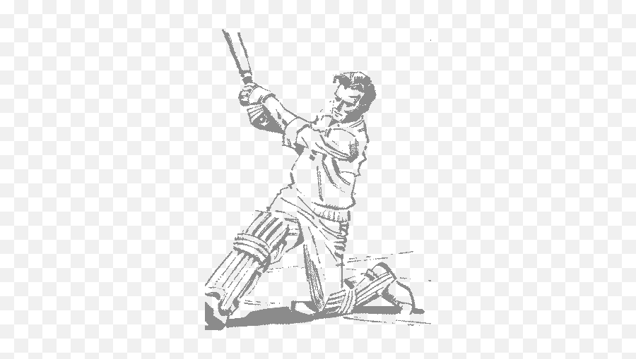 Drawing Sports Cricket Transparent - Scetch Of Bats Man Emoji,Crickets Emoji