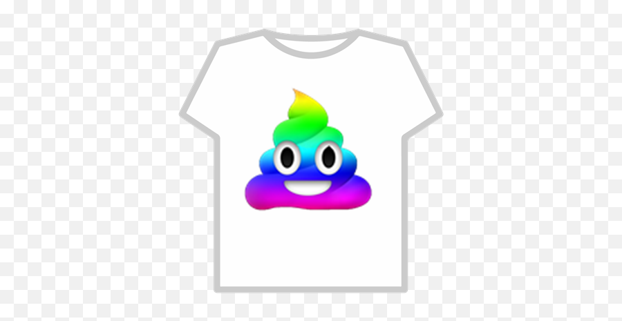 Rainbow Poop Emoji - T Shirt Roblox Navidad,Ewe Emoji