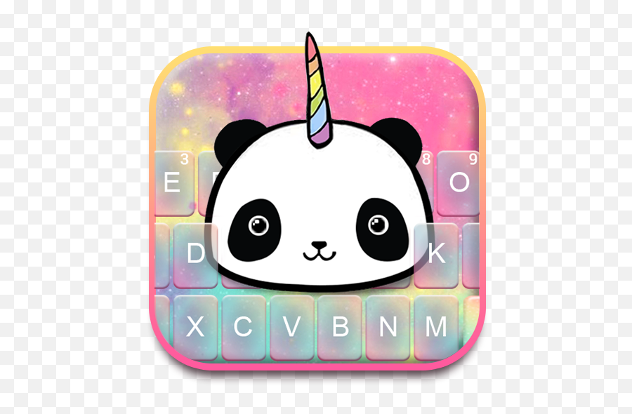 Lovely Unicorn Pandicorn Keyboard Theme - Programu Zilizo Kawaii Cute Unicorn Drawings Emoji,Shaka Emoji Android