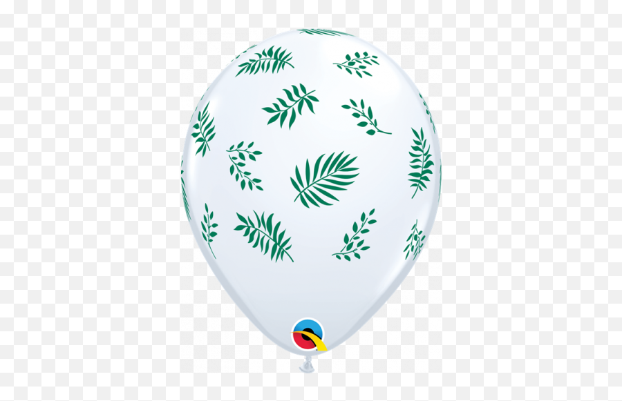 Latex White Pk25 Tropical - Qualatex Emoji,House And Balloons Emoji