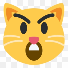 Emoji Remix on Twitter Smirk cat Astonished - Cat Yawns