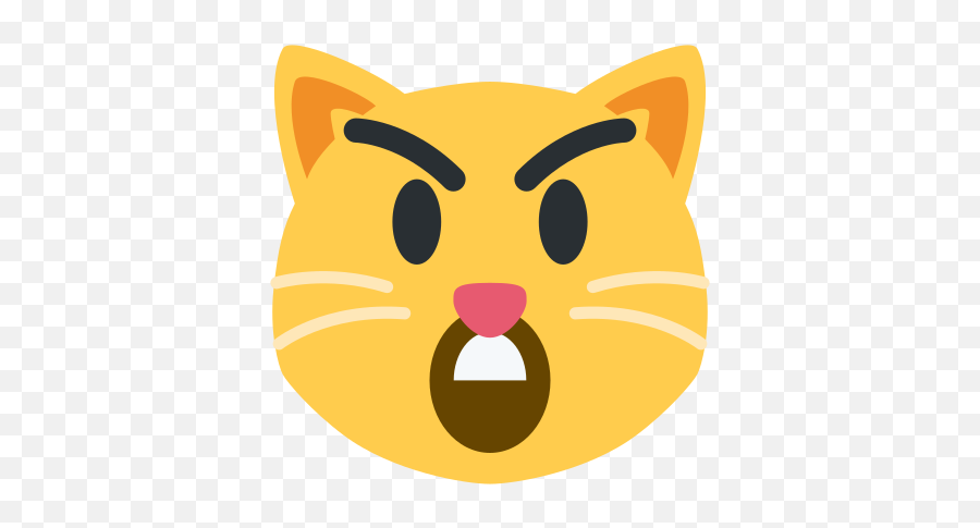 Emoji Remix On Twitter Smirk Cat Astonished - Cat Yawns,Cat With Heart Emoji