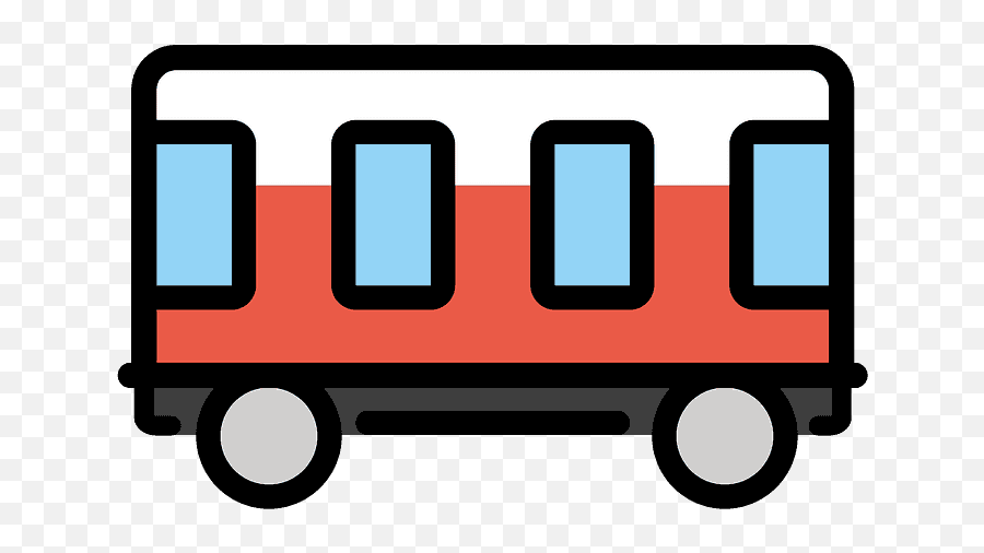 Railway Car Emoji Clipart - Clip Art,Emoji Cars