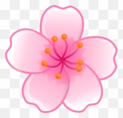 Japanese Flower Clipart - Cherry Blossom Emoji
