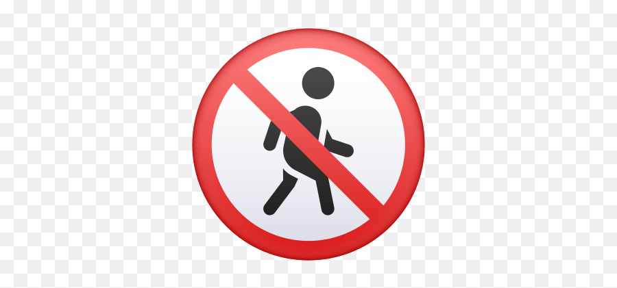 No Pedestrians Icon - Free Download Png And Vector Safety In The Workshop Signs Emoji,No Sign Emoji