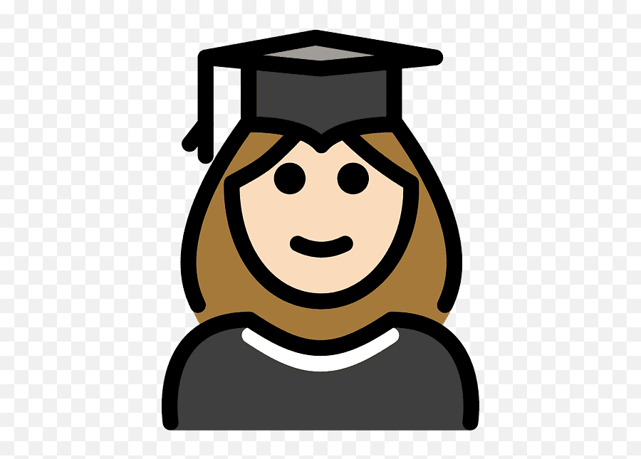 Woman Student Emoji Clipart Free Download Transparent Png - Emotikony Student,Square Emoticon