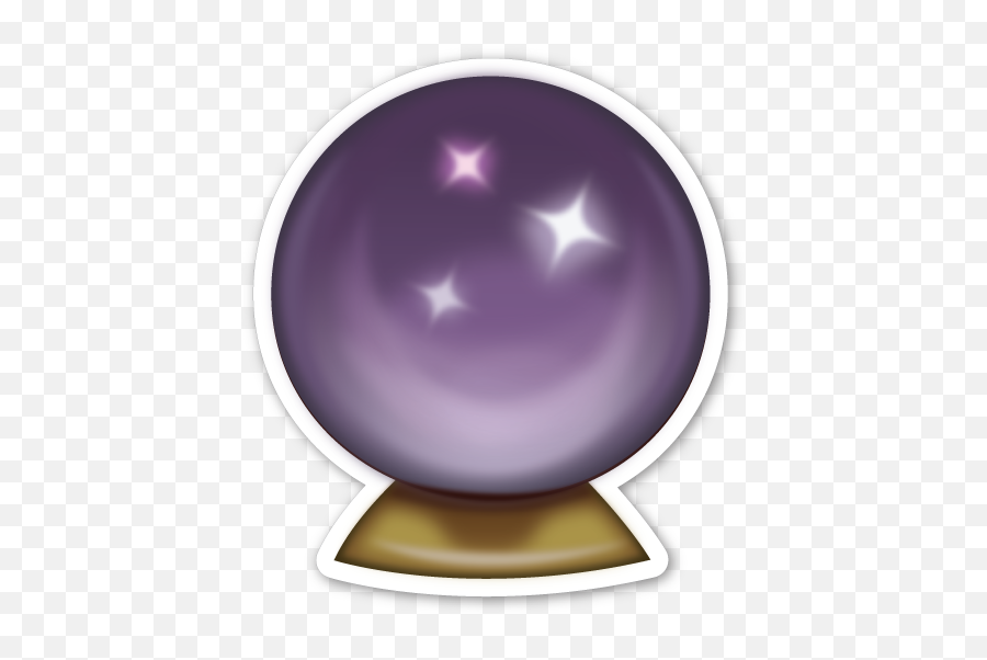 Crystal Ball - Crystal Ball Emoji Sticker,Crystal Ball Emoji