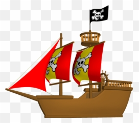 Pirate Ship Clipart - Ship Silhouette Png Emoji,Pirate Ship Emoji