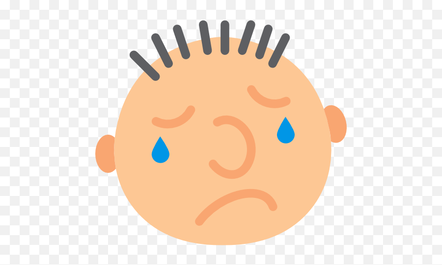 Face Rounded Emoticons Sad Faces Crying Interface - Confused People Icon Png Emoji,Crying Baby Emoticon