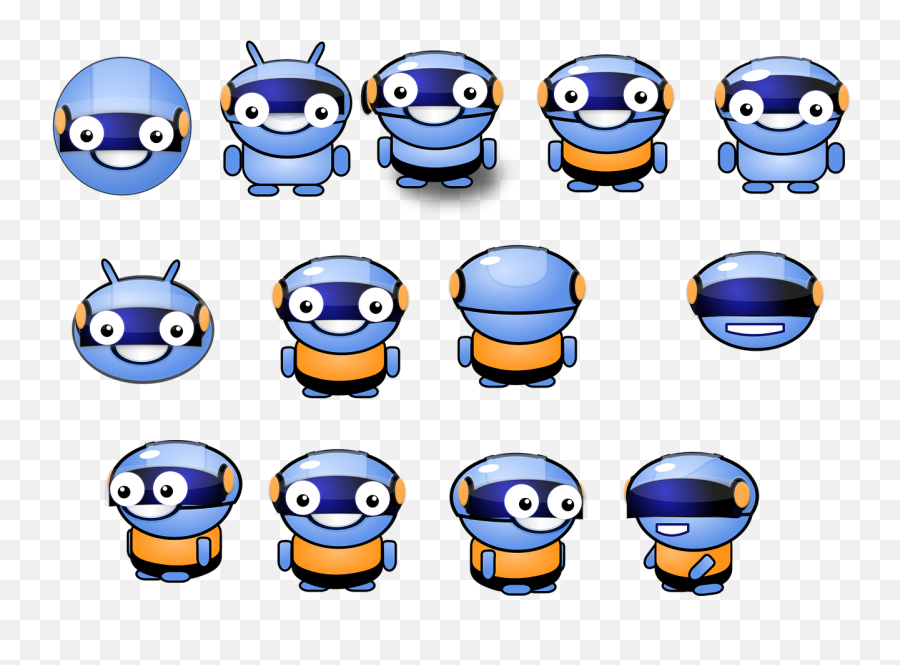 Creature Robot Free Vector Graphics - Droid Emoji,Piggy Emoticon