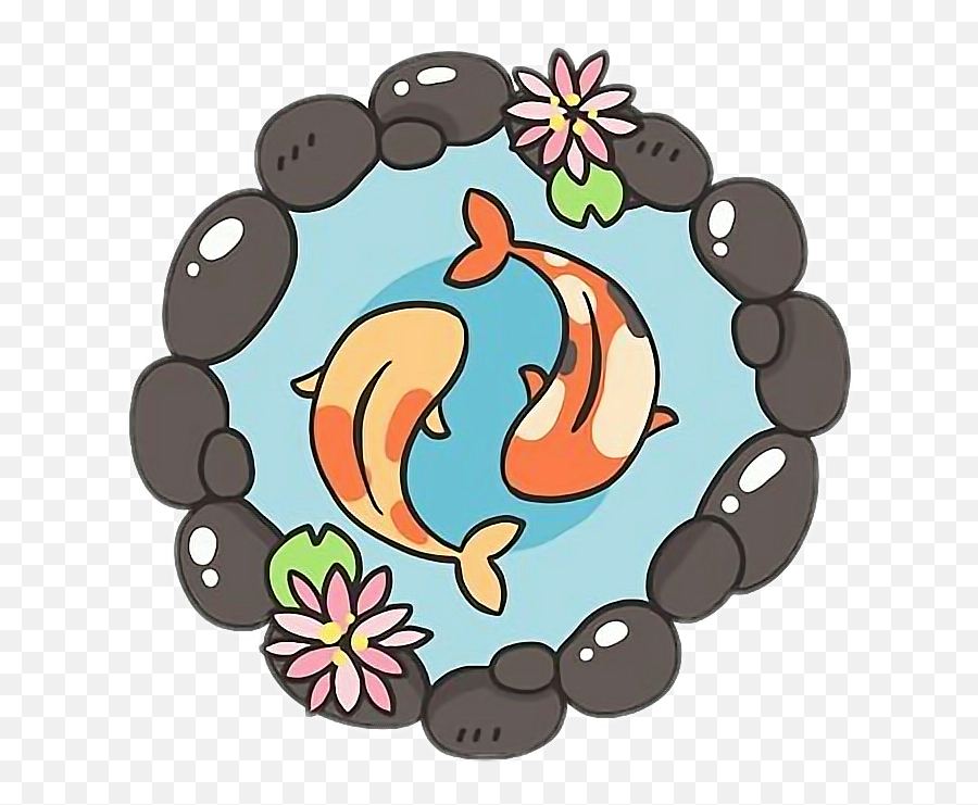 Freetoedit Cute Kawaii Zen Relaxation Koifish - Kawaii Cute Japanese Drawings Emoji,Koi Fish Emoji