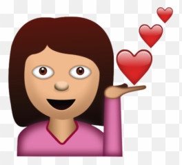 Sassy Girl Emoji Png Picture - Emoji With Brown Hair,Sassy Emoji