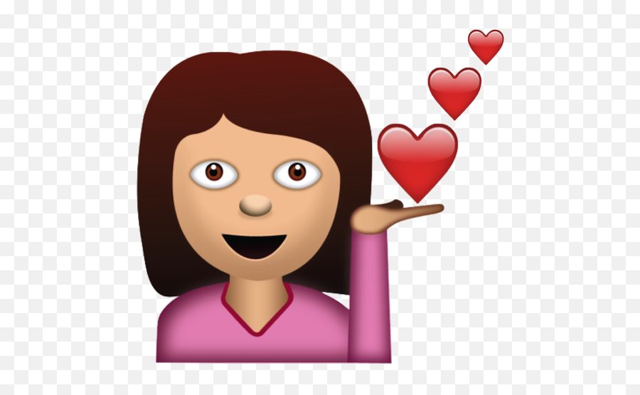 Sassy Girl Emoji Png Picture - Emoji With Brown Hair,Sassy Emoji
