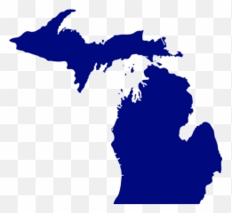Vector Map Of State Michigan - Emoji