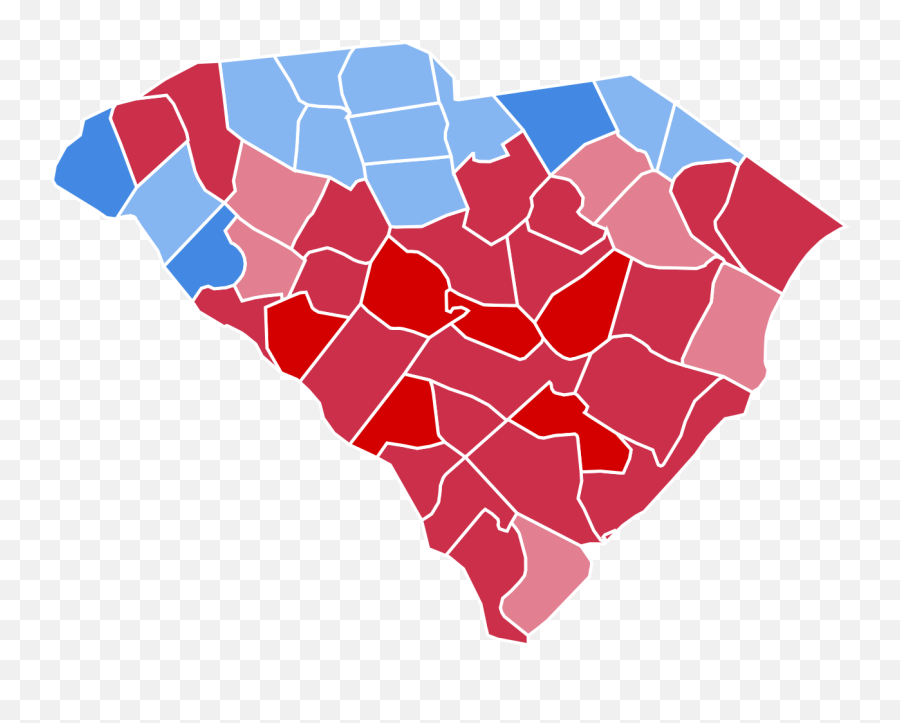 Presidential Election Results 1964 - South Carolina 2016 Election Emoji,South Carolina Emoji