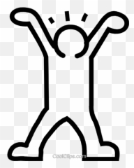 Black Line Background Clipart - Pop Art K Haring Emoji