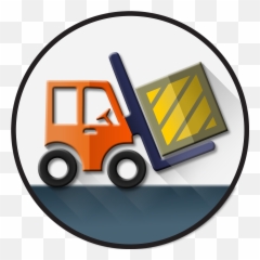 Computer Management Logistic Icon Vector - Kartun Forklift Emoji,Windows Emoji Keyboard
