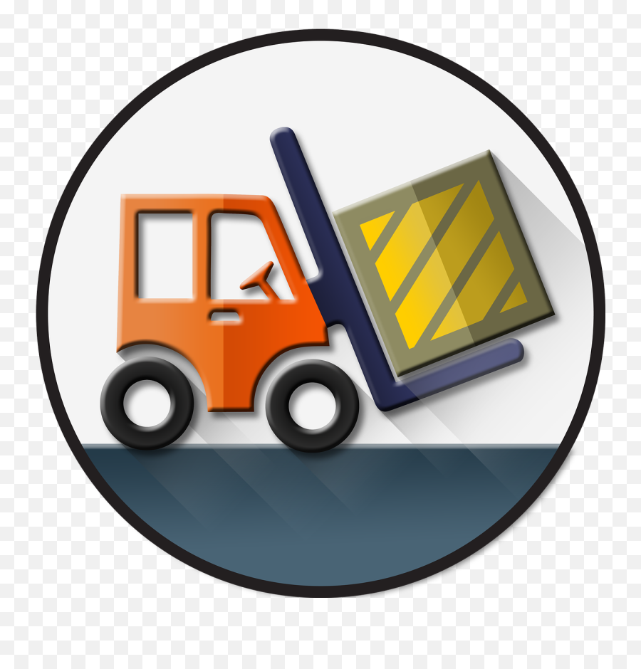 Computer Management Logistic Icon Vector - Kartun Forklift Emoji,Windows Emoji Keyboard