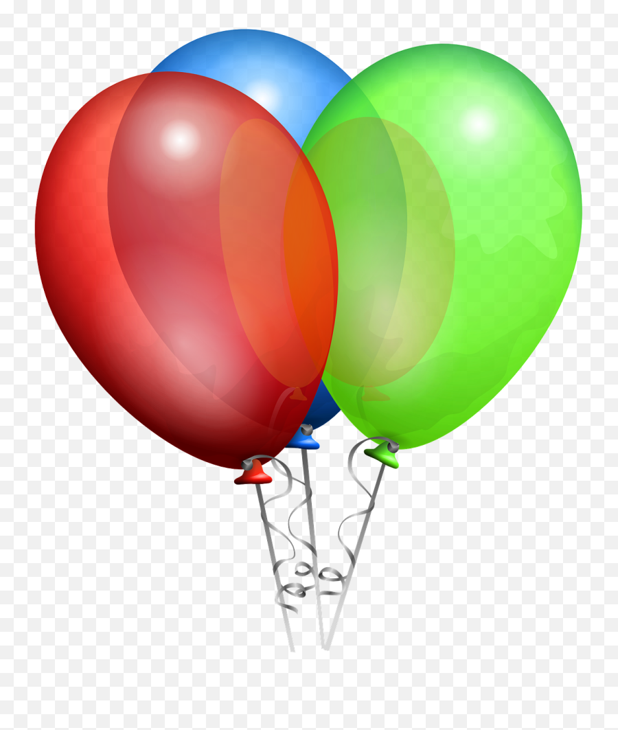 Balloons Birthday Party Color Fun - Helium Balloon Clipart Emoji,Birthday Emoji Message