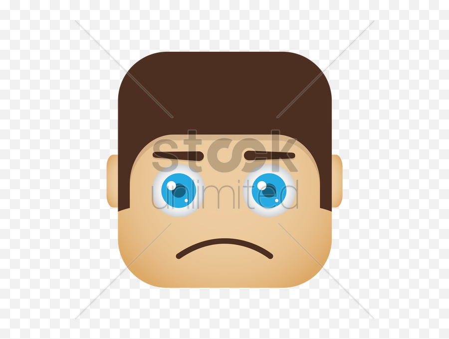 Sad Boy Emoticon Vector Image - Clip Art Emoji,Boy Emoticon