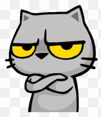 Gatos Grises Emoji,Cat Emoticon