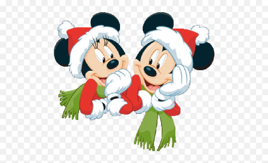 Transparent Mickey Mouse Christmas Clipart - Minnie And Mickey Christmas Emoji,Nae Nae Emoji