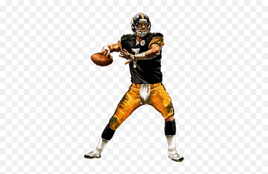 Steelers Football Clipart - Ben Roethlisberger Artwork Emoji,Steelers Emoji