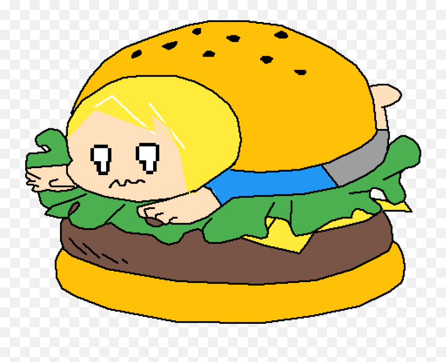 Burger Clipart Burger Man - Clip Art Emoji,Man Bun Emoji